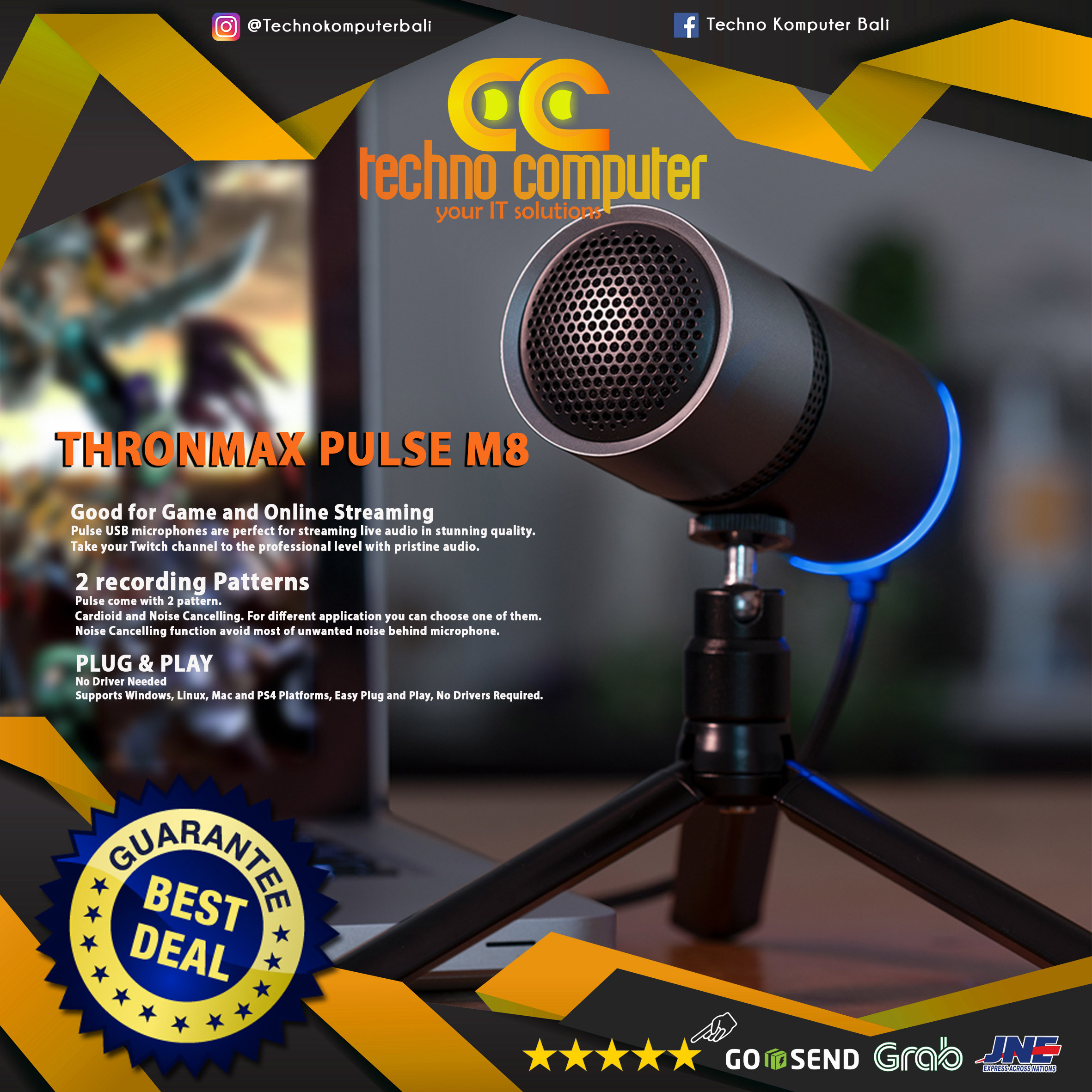 MICROPHONE CONDENSER THRONMAX PULSE M8