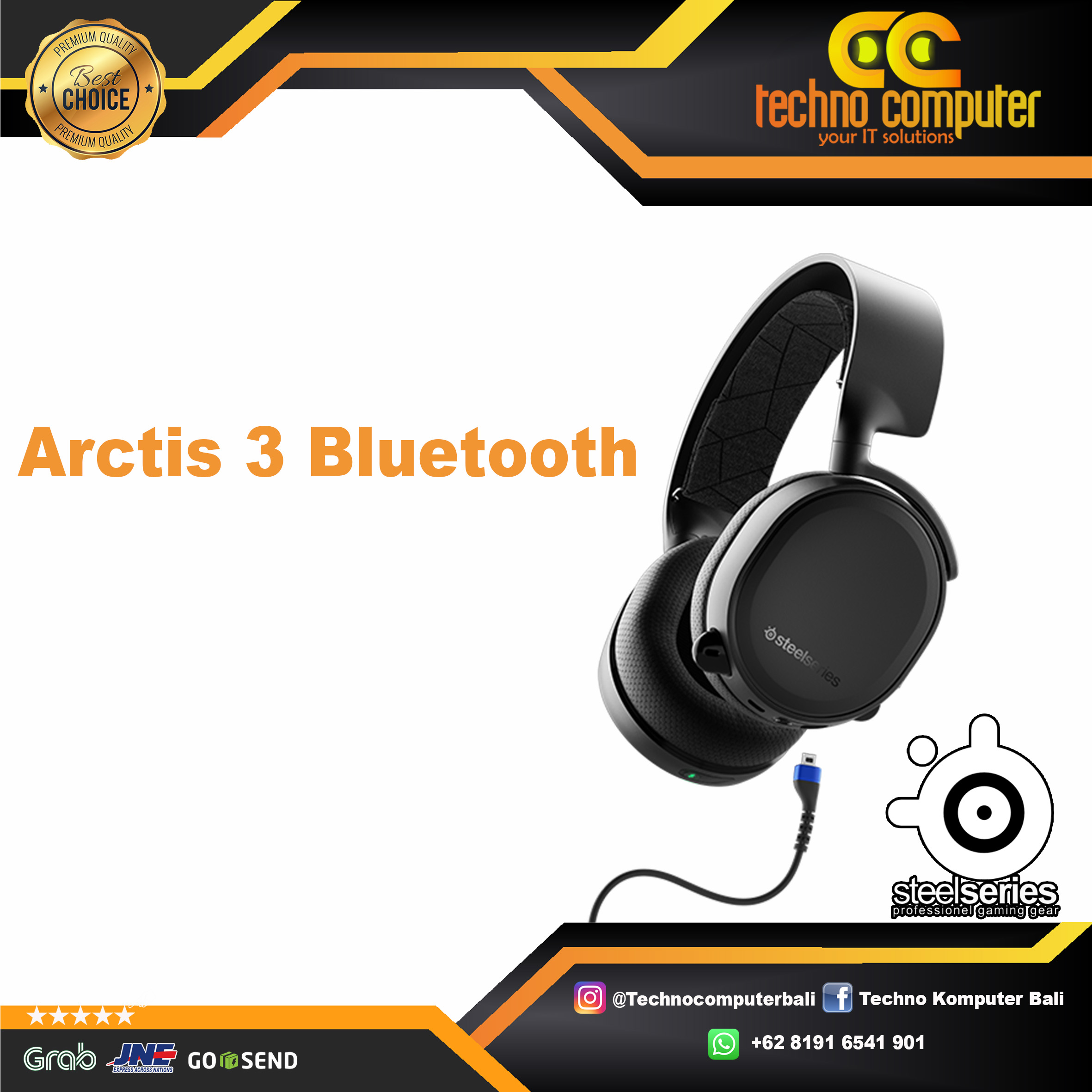 HEADSET STEELSERIES ARCTIS 3 BLUETOOTH