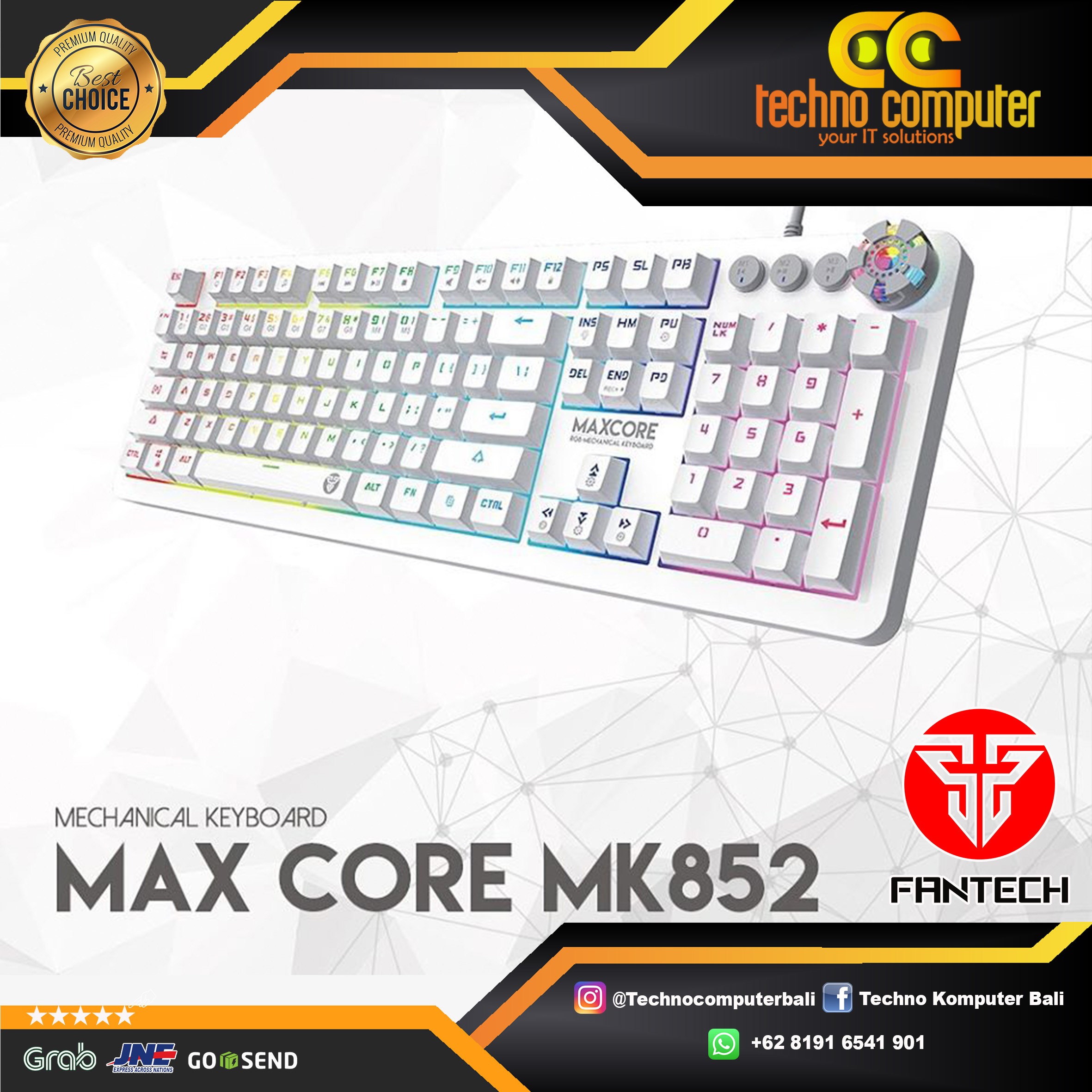 FANTECH MK852 MAXCORE Space Edition - Mechanical - Gaming Keyboard