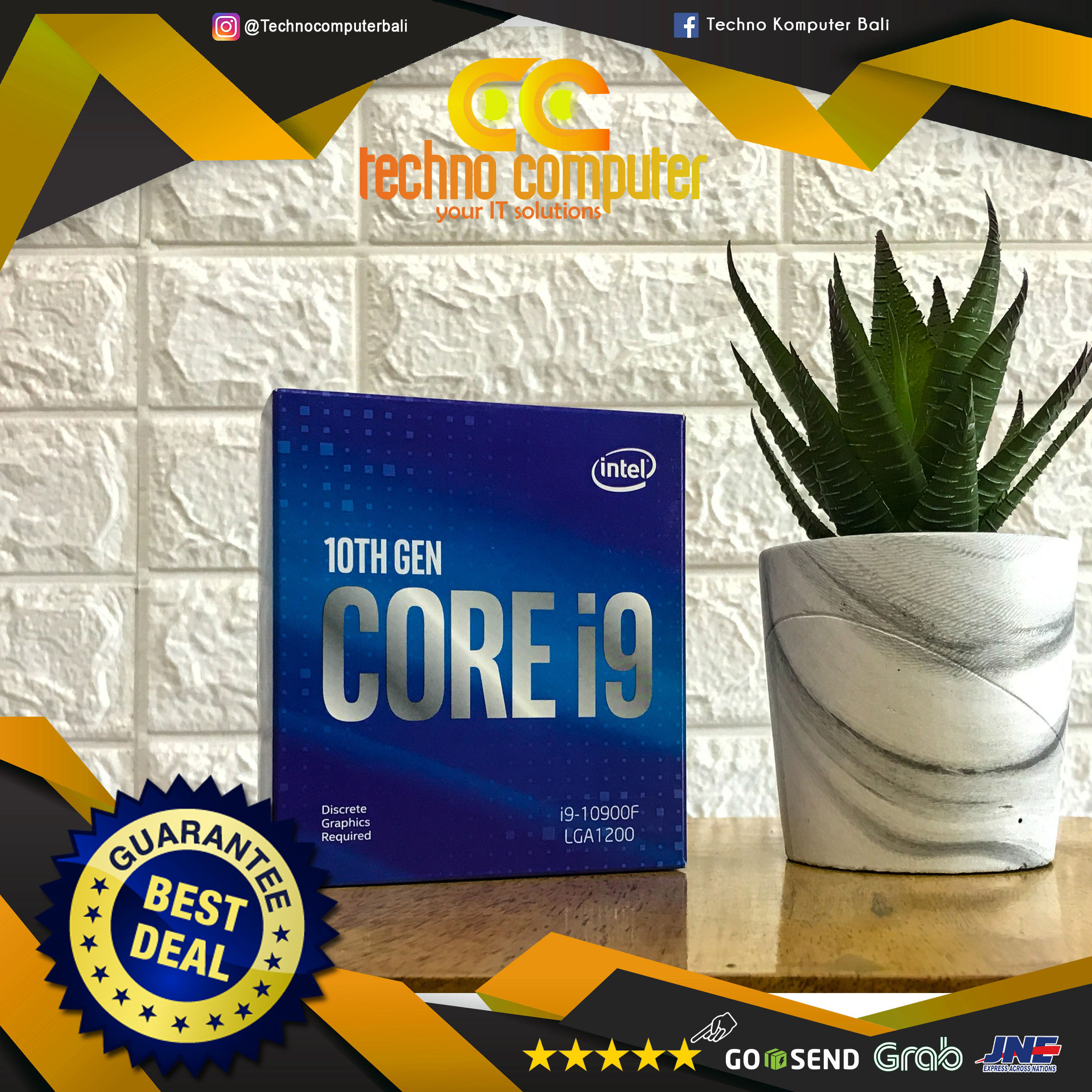 PROCESSOR INTEL CORE I9-10900F - 10 Cores 20 Threads Up to 5.2Ghz - Socket LGA1200