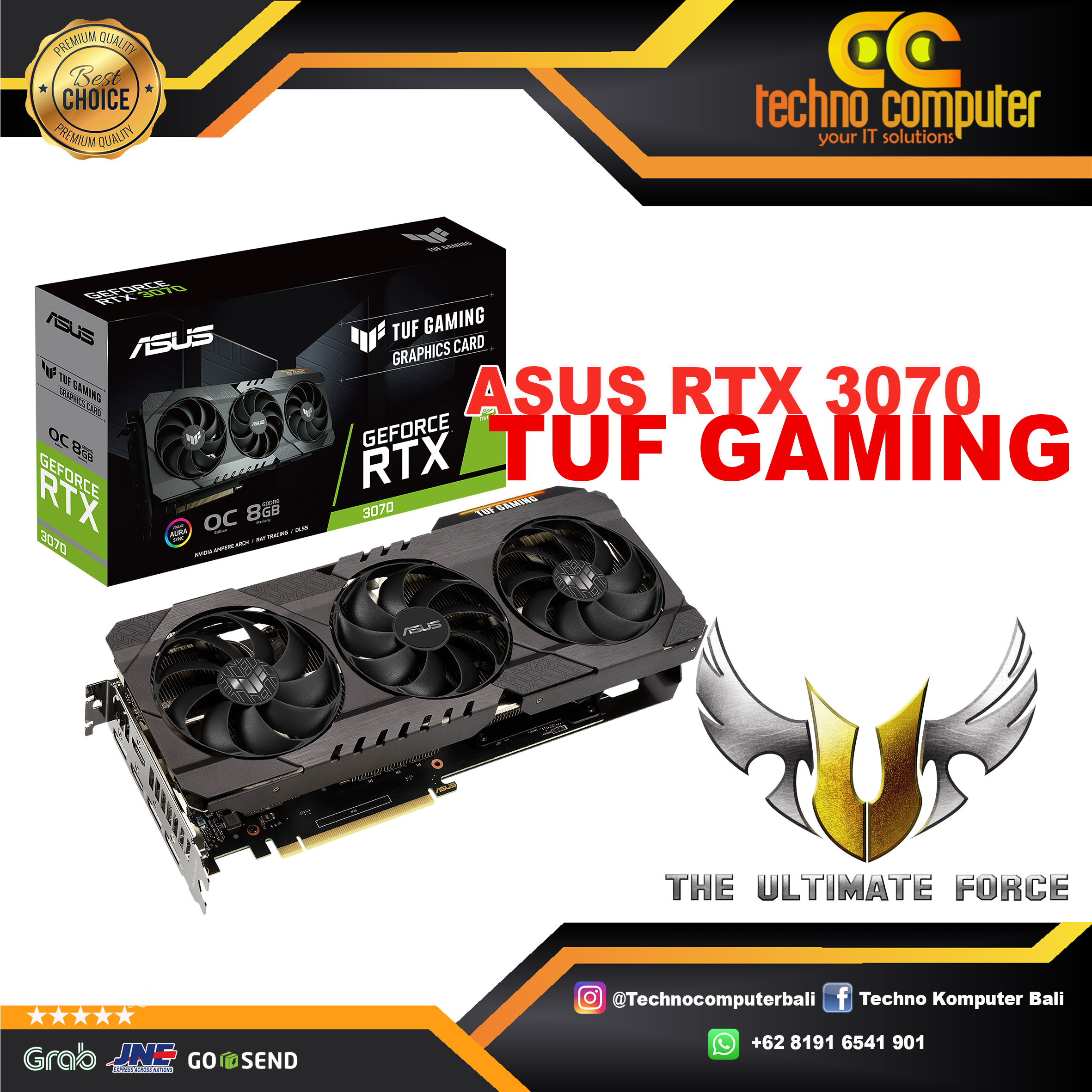 ASUS TUF GAMING NVIDIA GeForce RTX 3070 OC Edition 8GB GDDR6