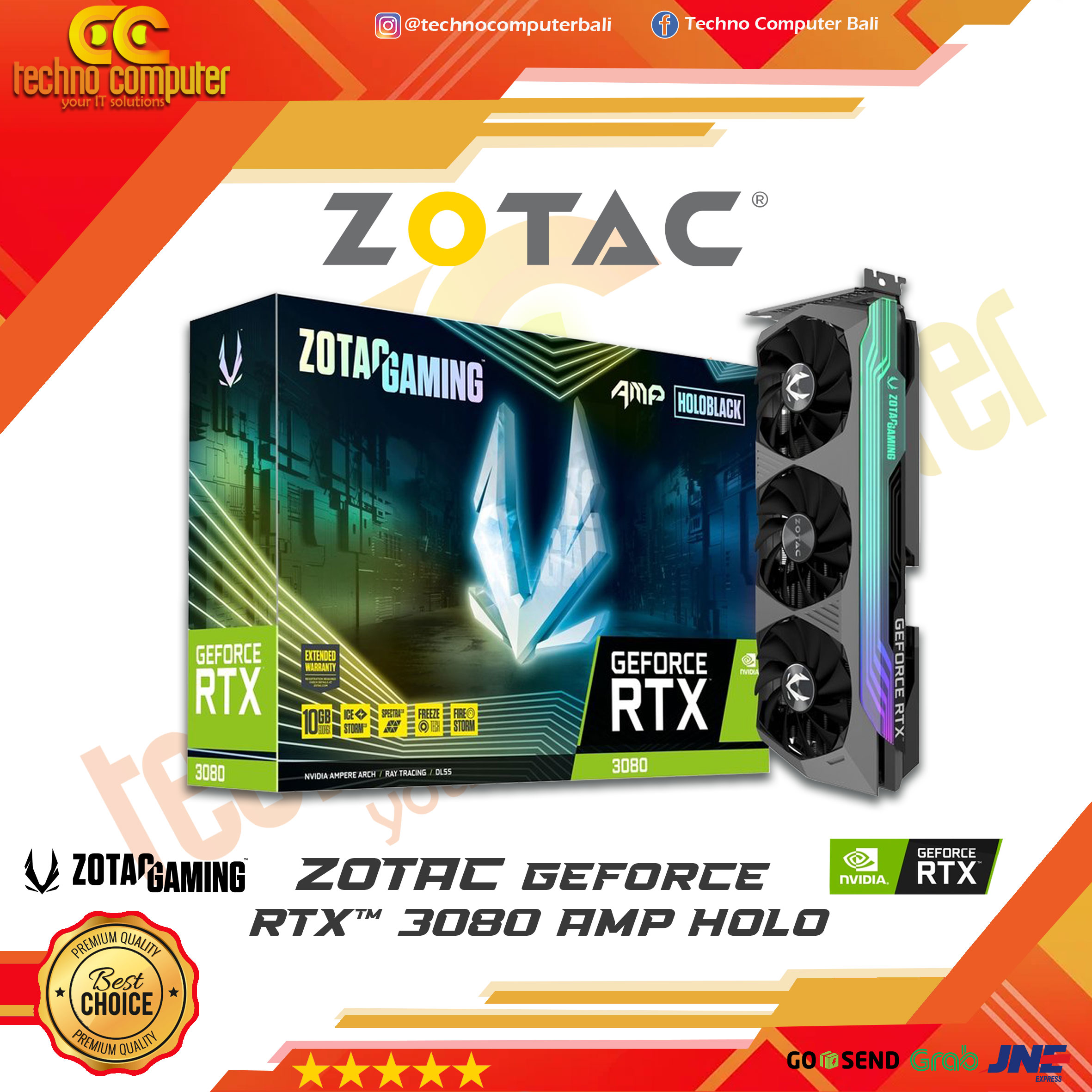 ZOTAC GAMING NVIDIA GeForce RTX 3080 AMP HOLO 10GB GDDR6