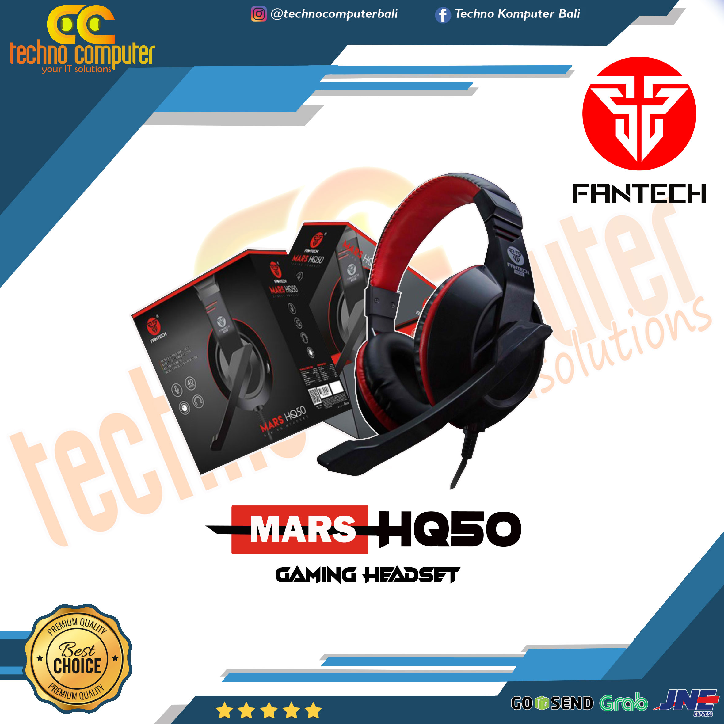 HEADSET Fantech HQ50 MARS Gaming Headset