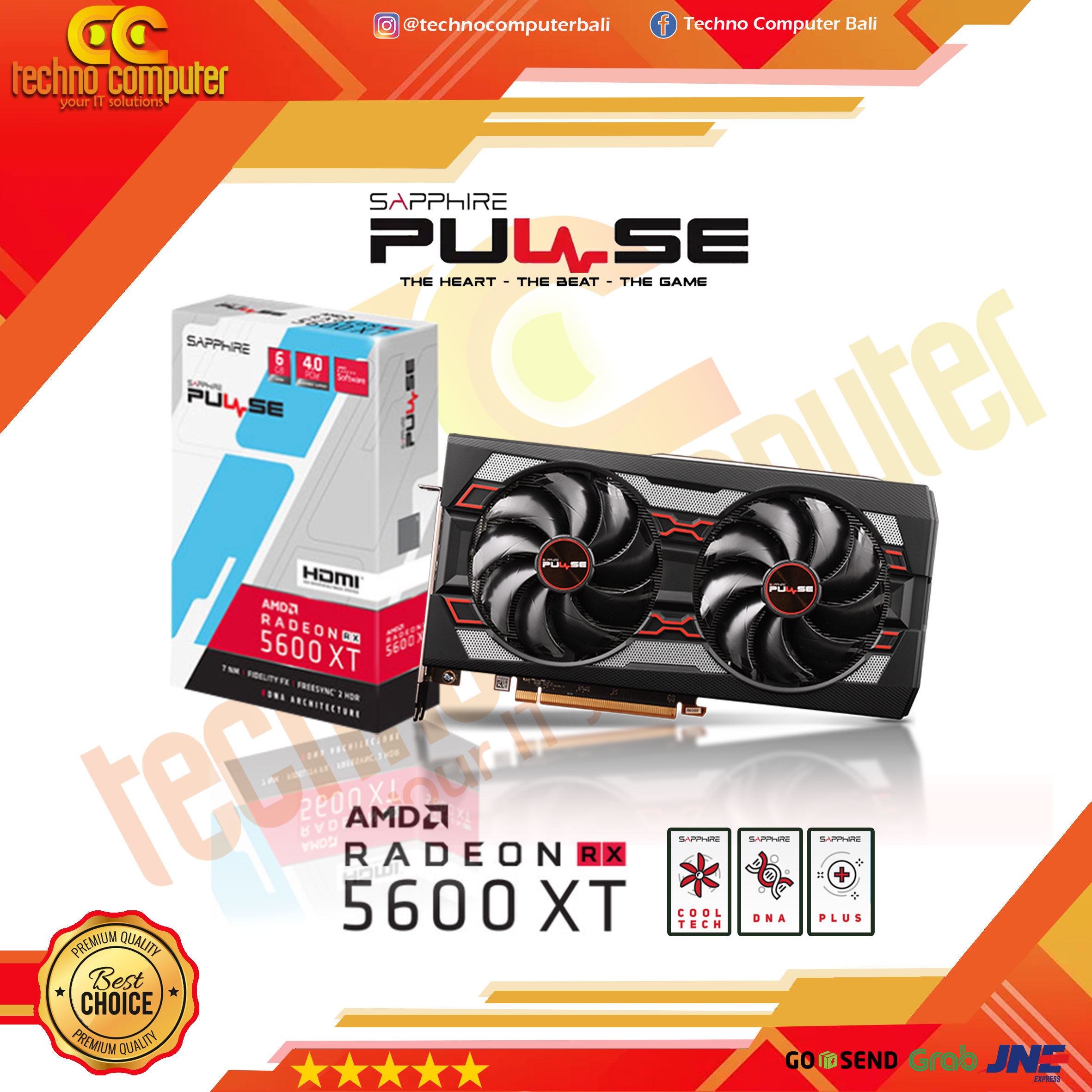 SAPPHIRE PULSE AMD Radeon RX 5600 XT OC 6GB GDDR6