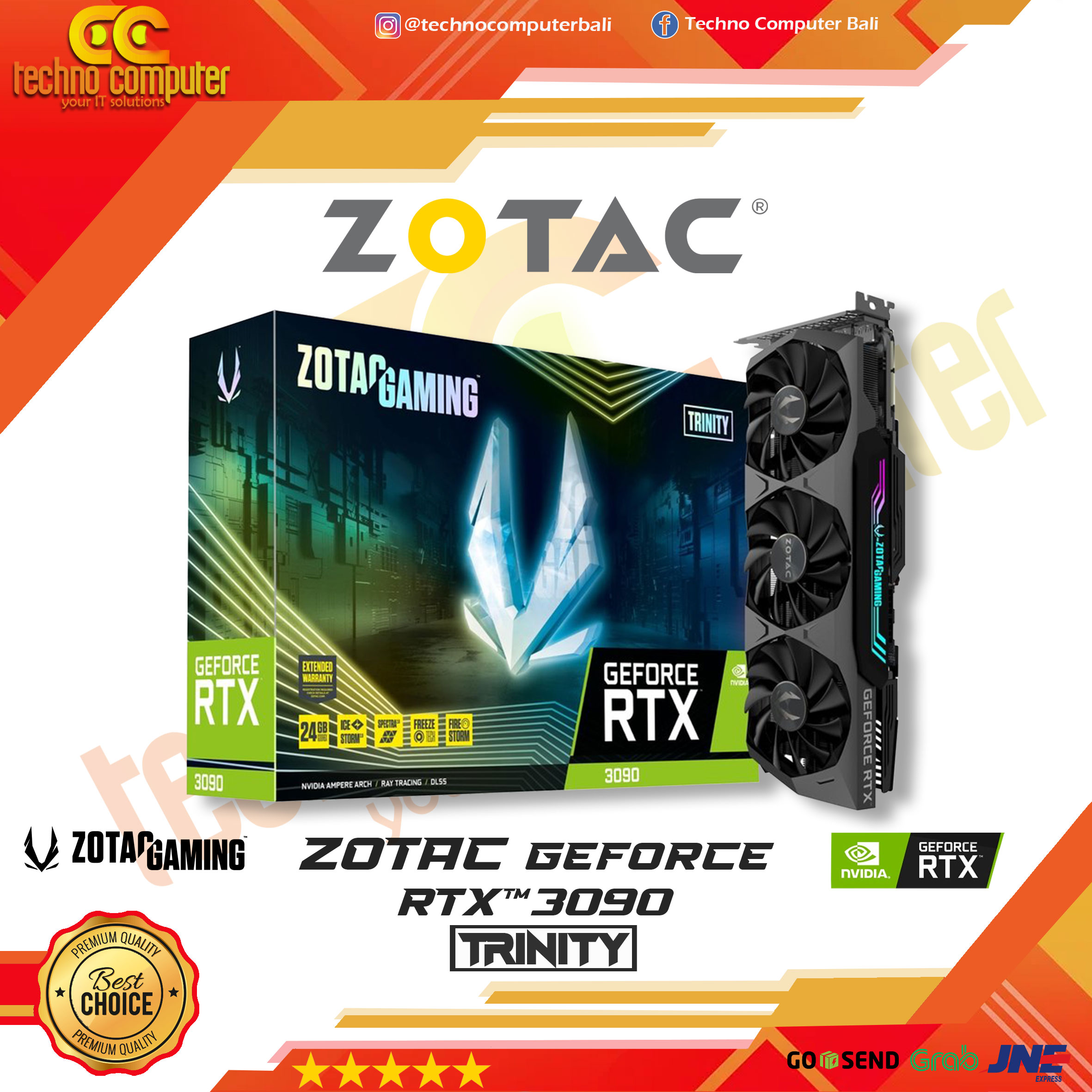 ZOTAC GAMING NVIDIA GeForce RTX 3090 Trinity 24GB GDDR6X