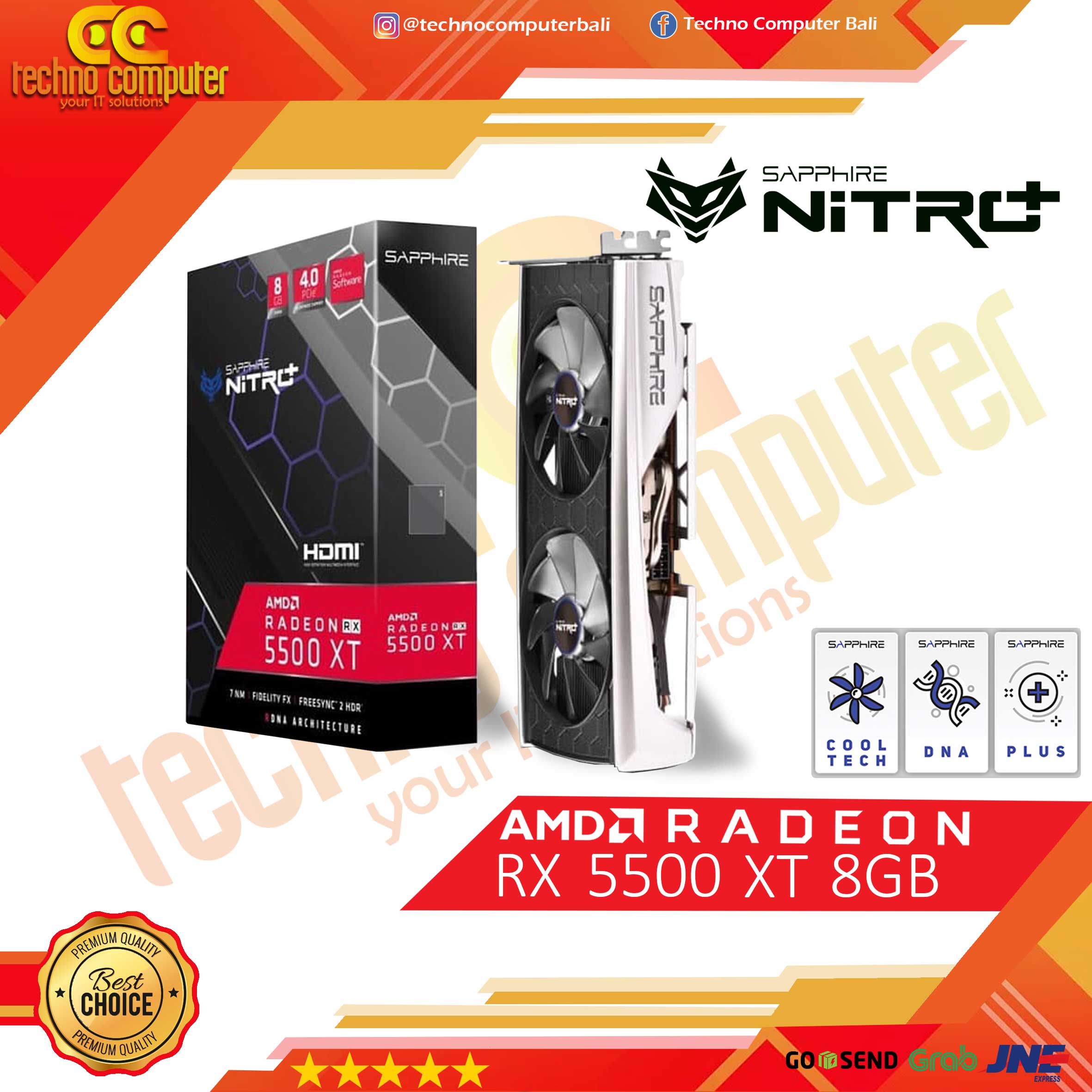SAPPHIRE NITRO+ AMD RADEON RX 5500 XT 8GB GDDR6 SE