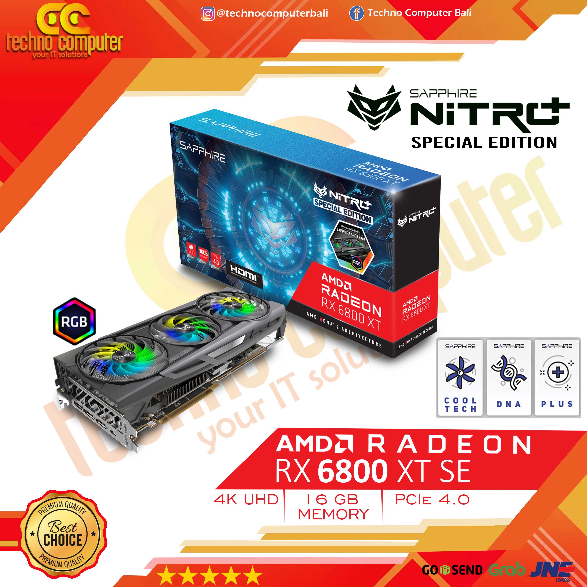 SAPPHIRE NITRO+ AMD Radeon RX 6800 XT SE 16GB GDDR6