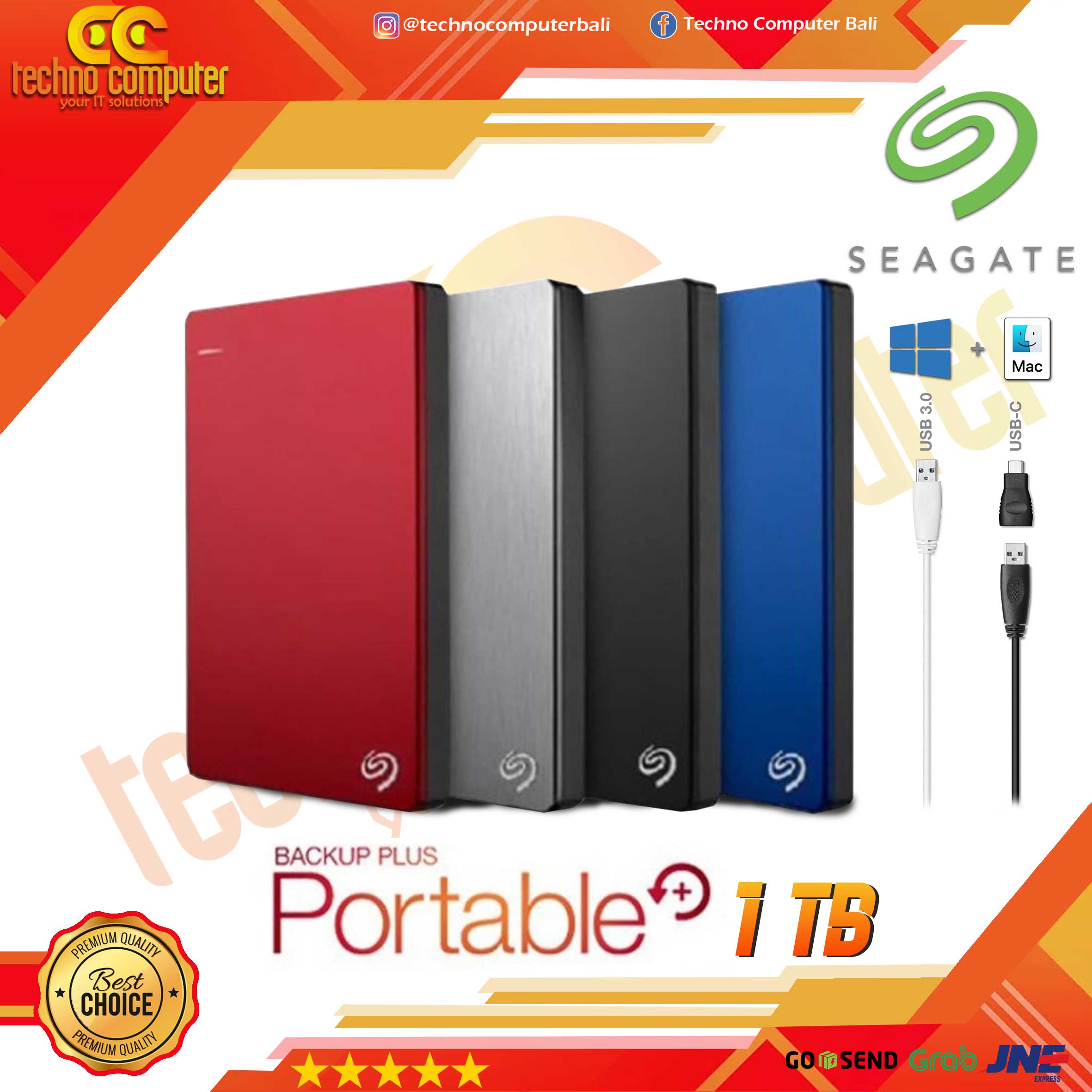 HDD EXTERNAL 2.5 inch SEAGATE Backup Plus Slim 1TB