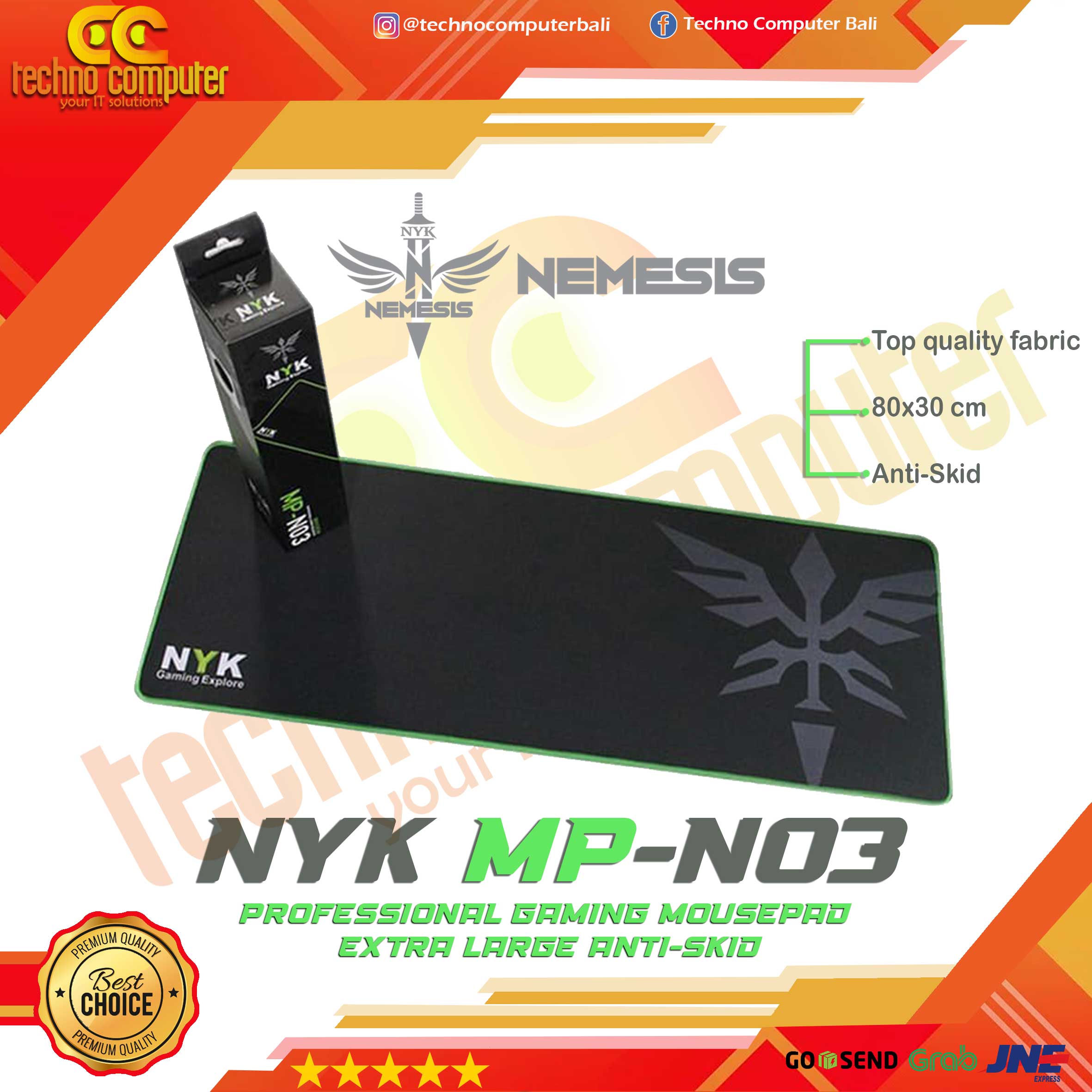 MOUSEPAD NYK MP-N03 (80 X 30CM)