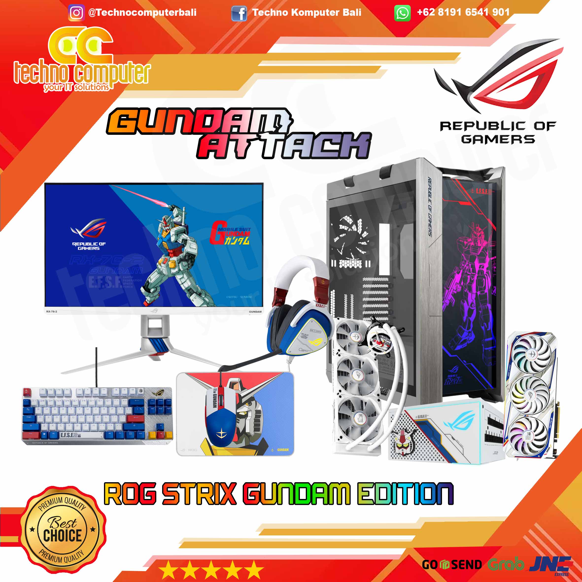 PAKET ASUS ROG STRIX GUNDAM EDITION