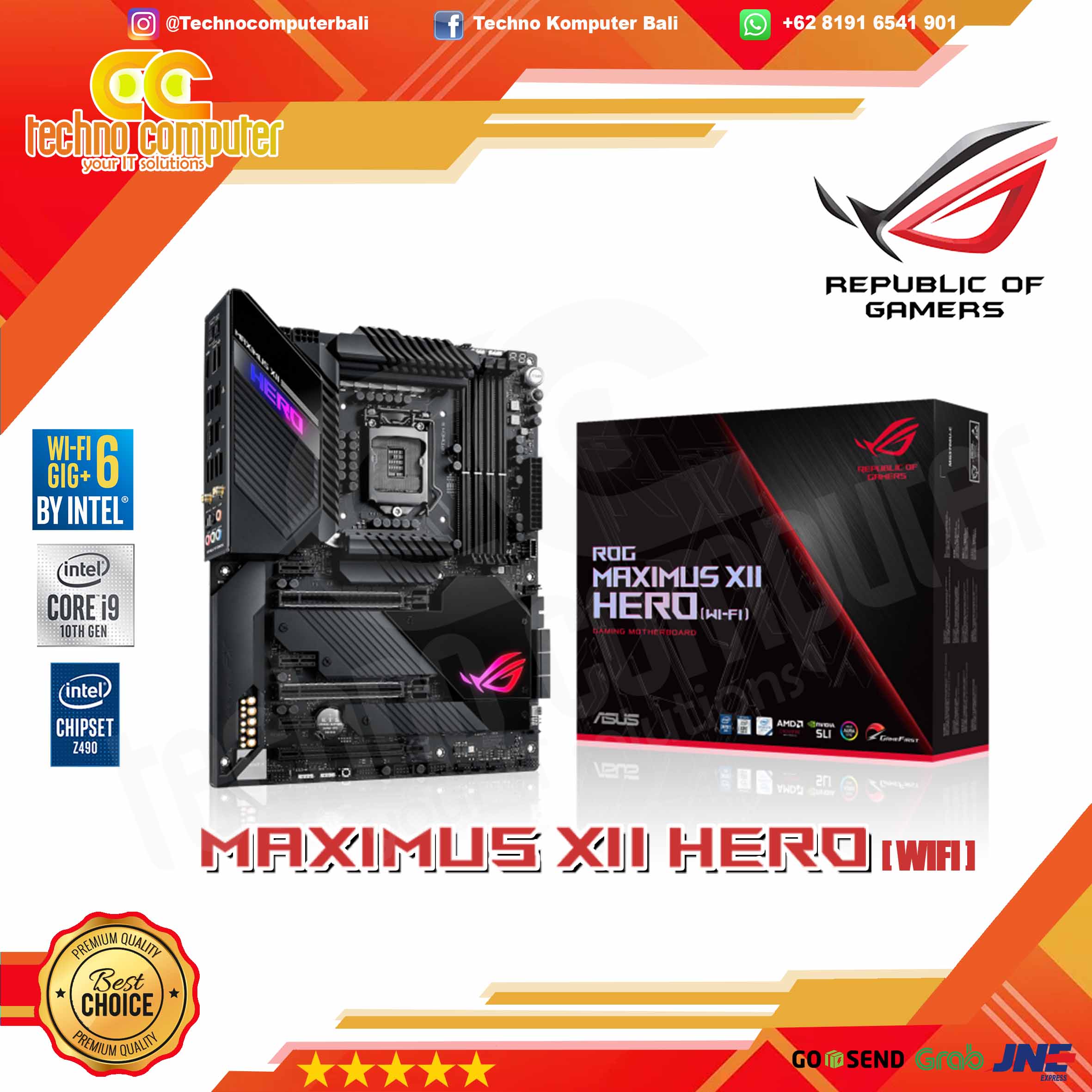 ASUS ROG MAXIMUS XII HERO WIFI - ATX, LGA1200, Z490, DDR4 