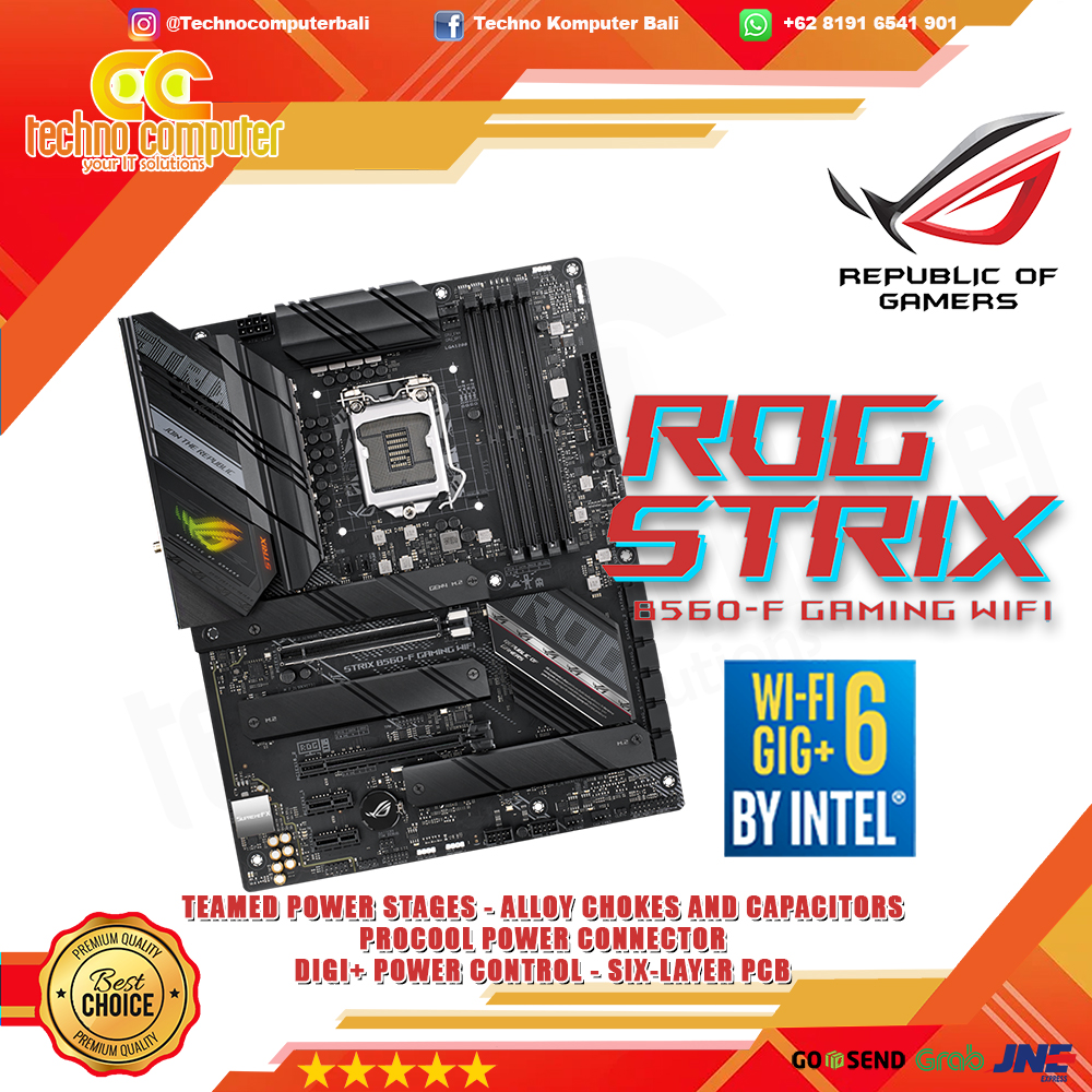 ASUS ROG STRIX B560-F GAMING WIFI - ATX, LGA1200, B560, DDR4 