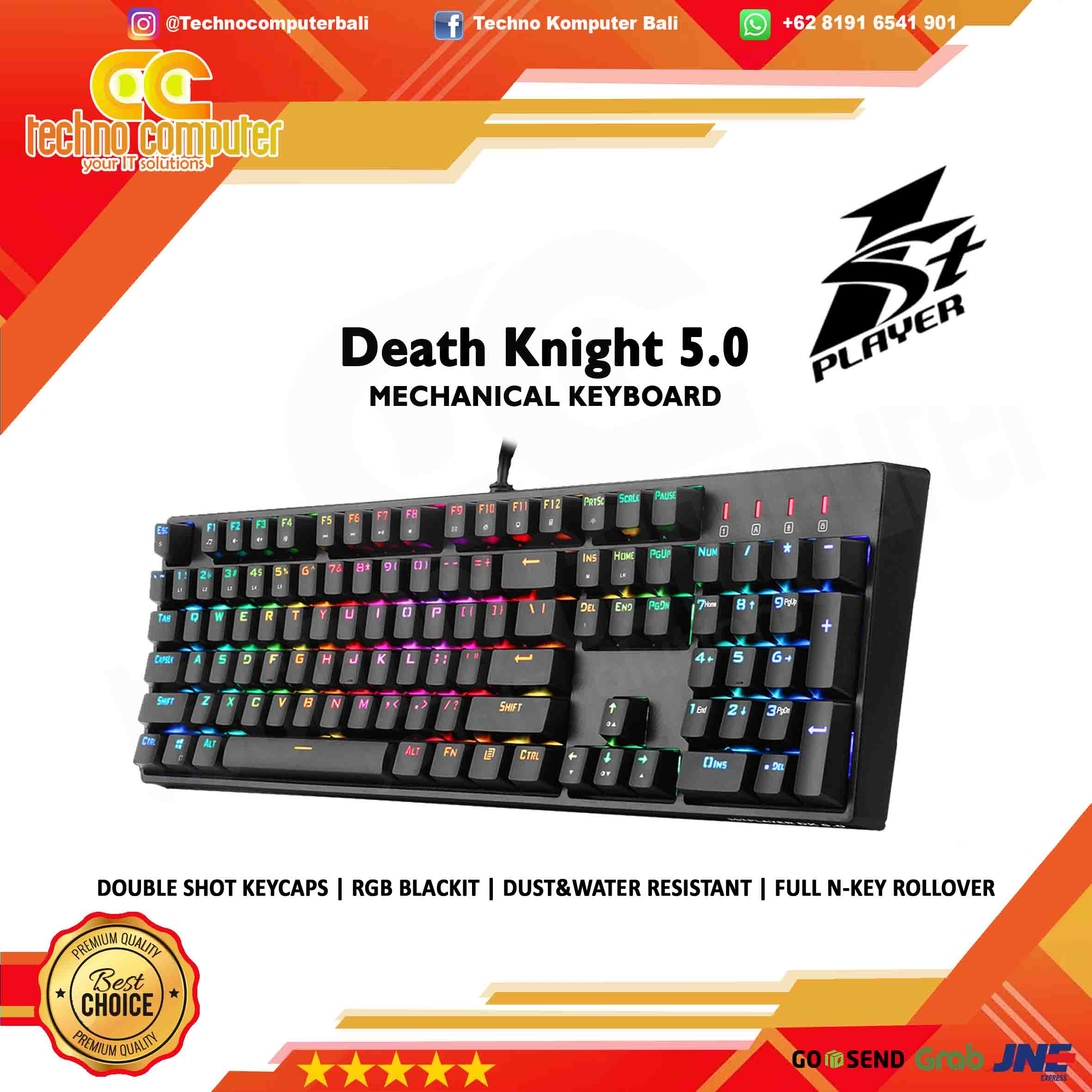 KEYBOARD GAMING 1STPLAYER DK 5.0 RGB - Mechanical