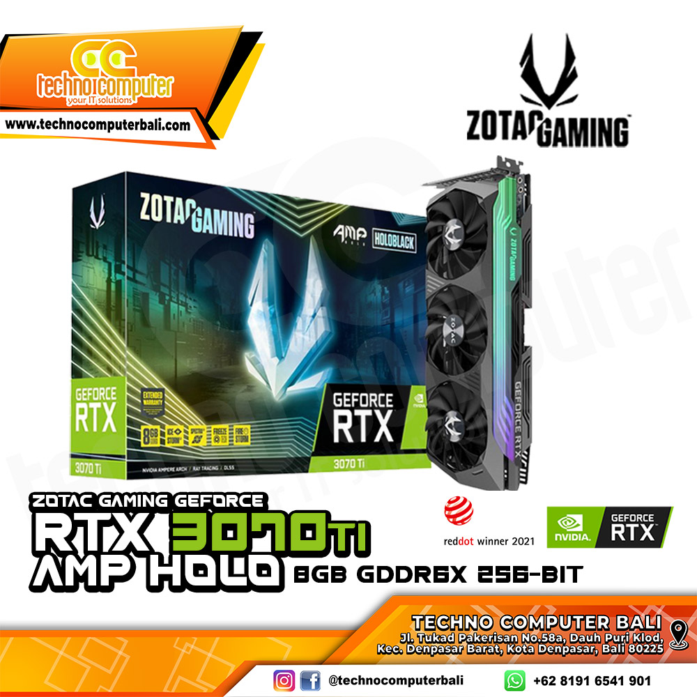 ZOTAC GAMING NVIDIA GeForce RTX 3070 Ti AMP HOLO 8GB GDDR6X