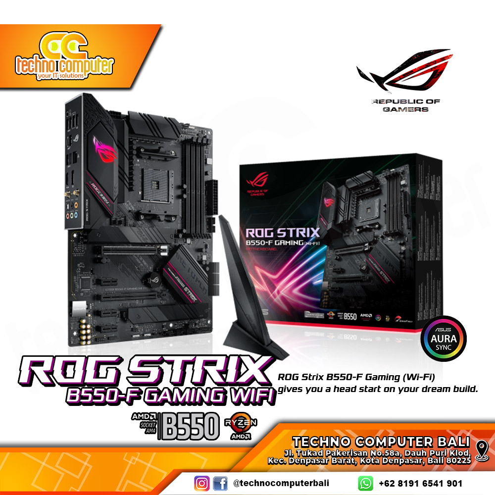 ASUS ROG STRIX B550-F GAMING WIFI - ATX, AM4, B550, DDR4 