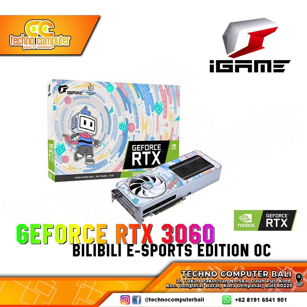 COLORFUL iGame NVIDIA GeForce RTX 3060 BiliBili E-Sports OC Edition 12GB GDDR6