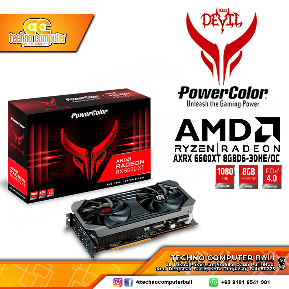 POWERCOLOR AMD Radeon RX 6600 XT RED DEVIL 8GB GDDR6