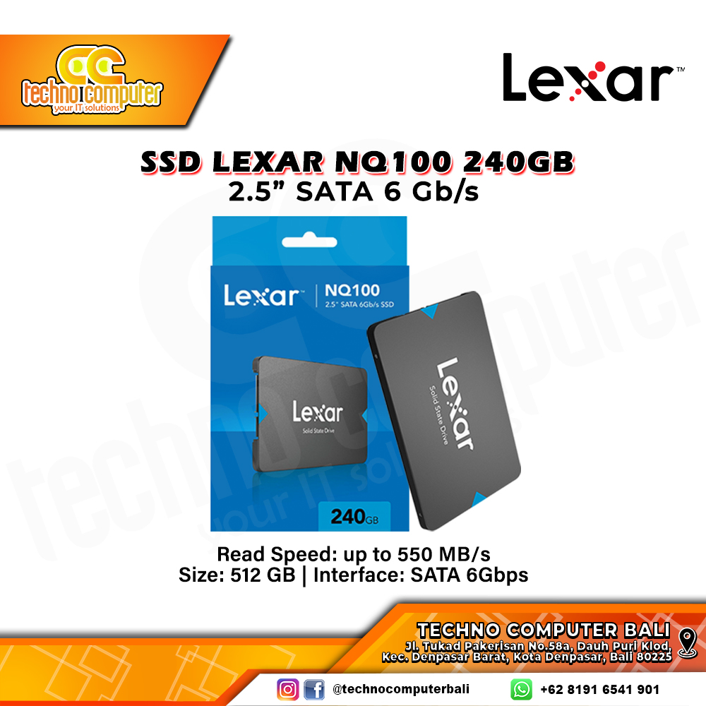 SSD LEXAR NQ100 SATA III 2.5 inch - 240GB