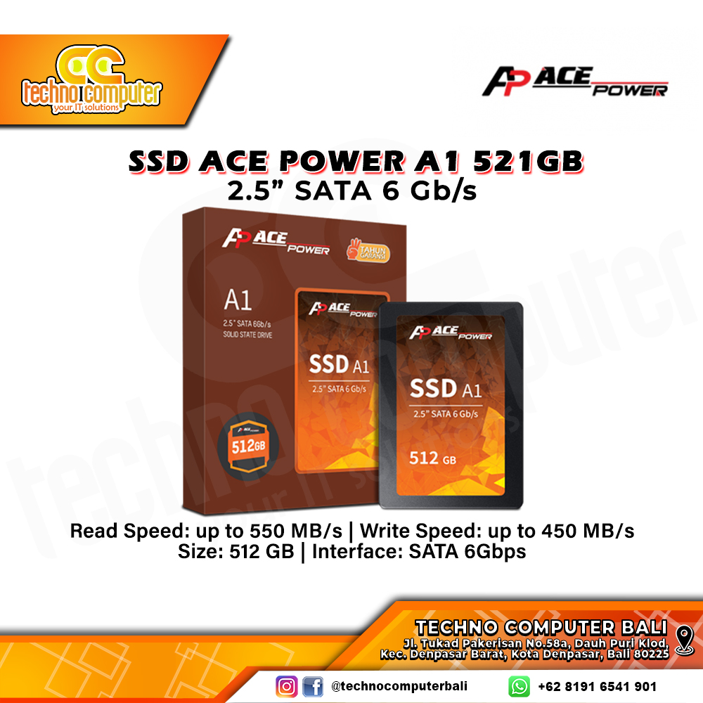 SSD ACE POWER A1 SATA III 2.5 inch - 512GB
