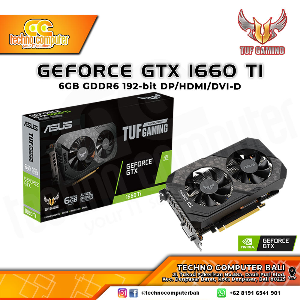 ASUS TUF GAMING NVIDIA GeForce GTX 1660 Ti EVO 6GB GDDR6