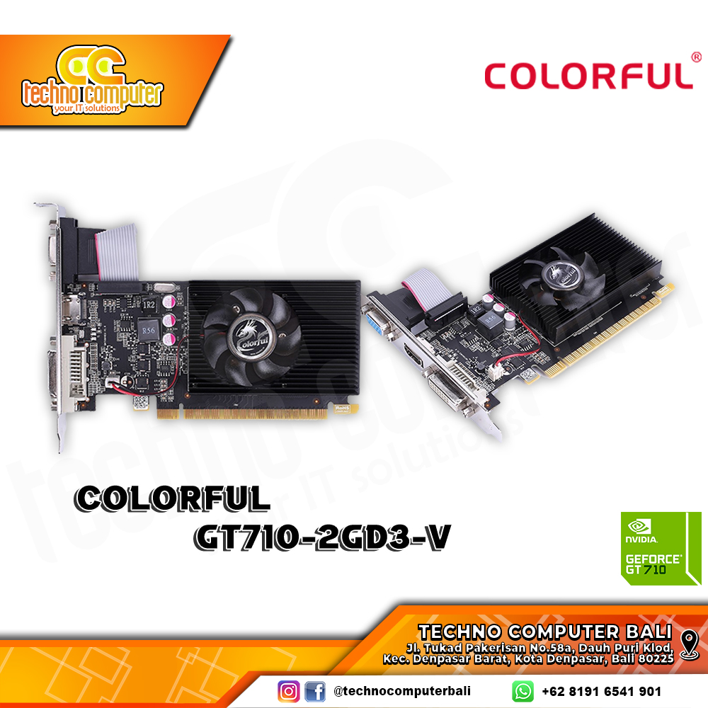 COLORFUL NVIDIA GeForce GT 710 2GB GDDR3