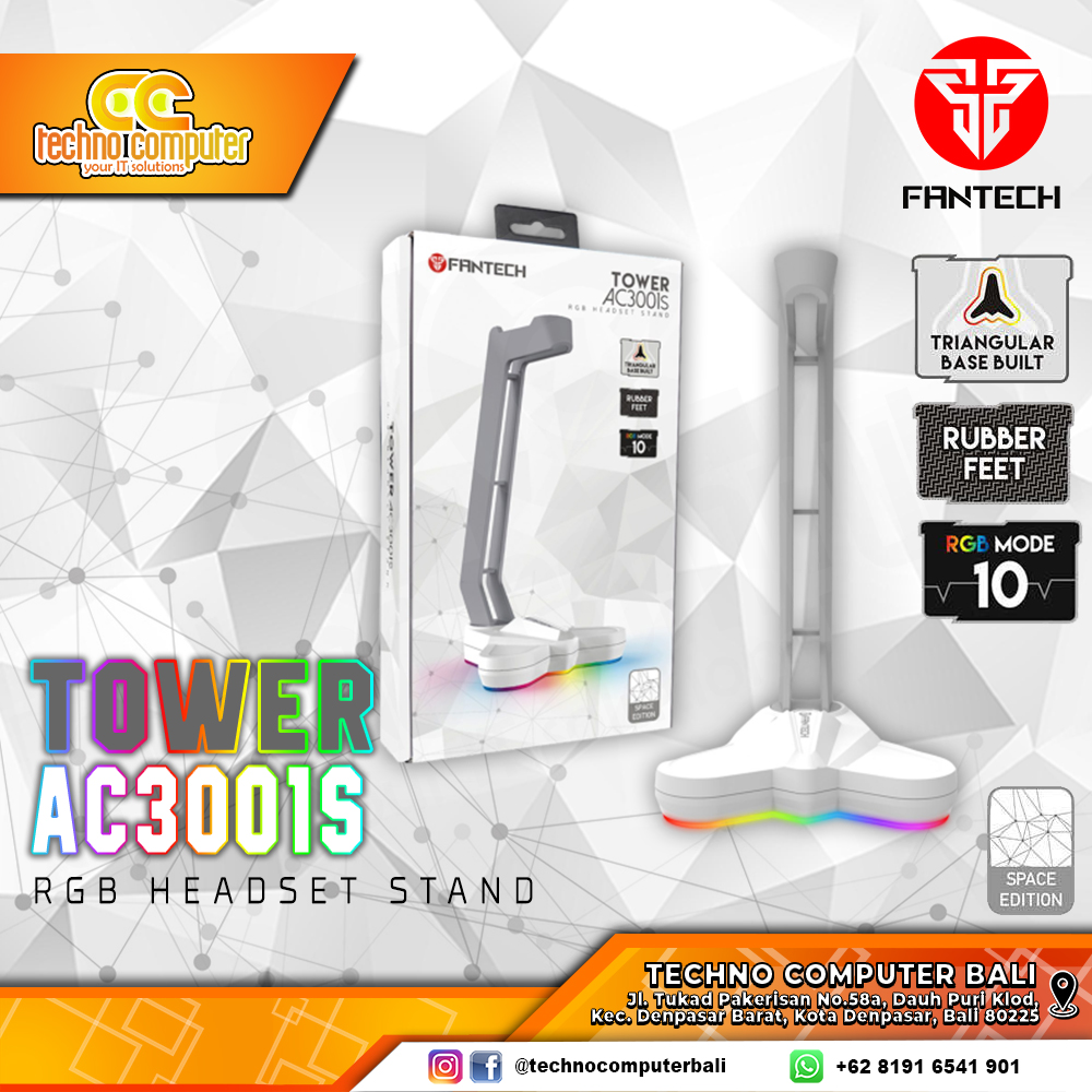 STAND HEADSET FANTECH TOWER AC3001S RGB Space Edition