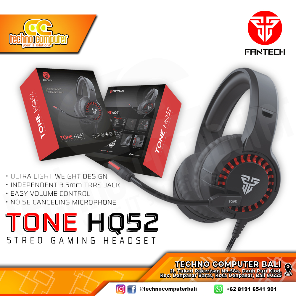 HEADSET FANTECH TONE HQ52 - Gaming Headset