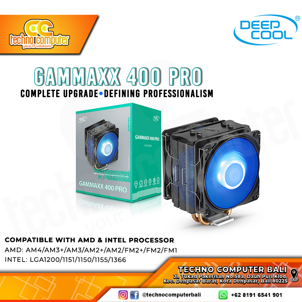 DEEPCOOL GAMMAXX 400 PRO - CPU Cooler - 120mm Air Cooler