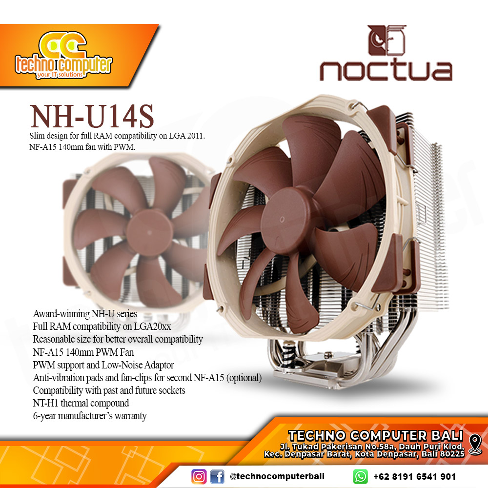 NOCTUA NH-U14S - CPU Cooler - 140mm Air Cooler