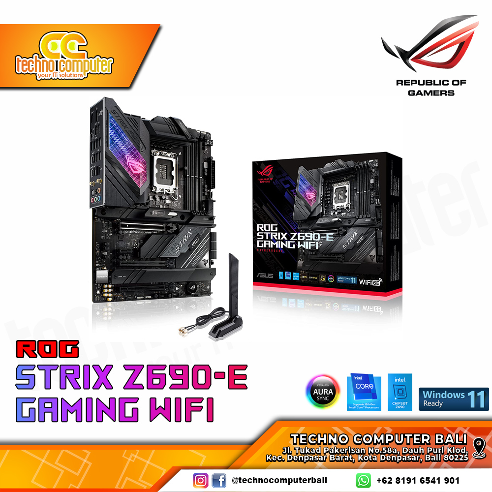 ASUS ROG STRIX Z690-E GAMING WIFI - ATX, LGA1700, Z690, DDR5