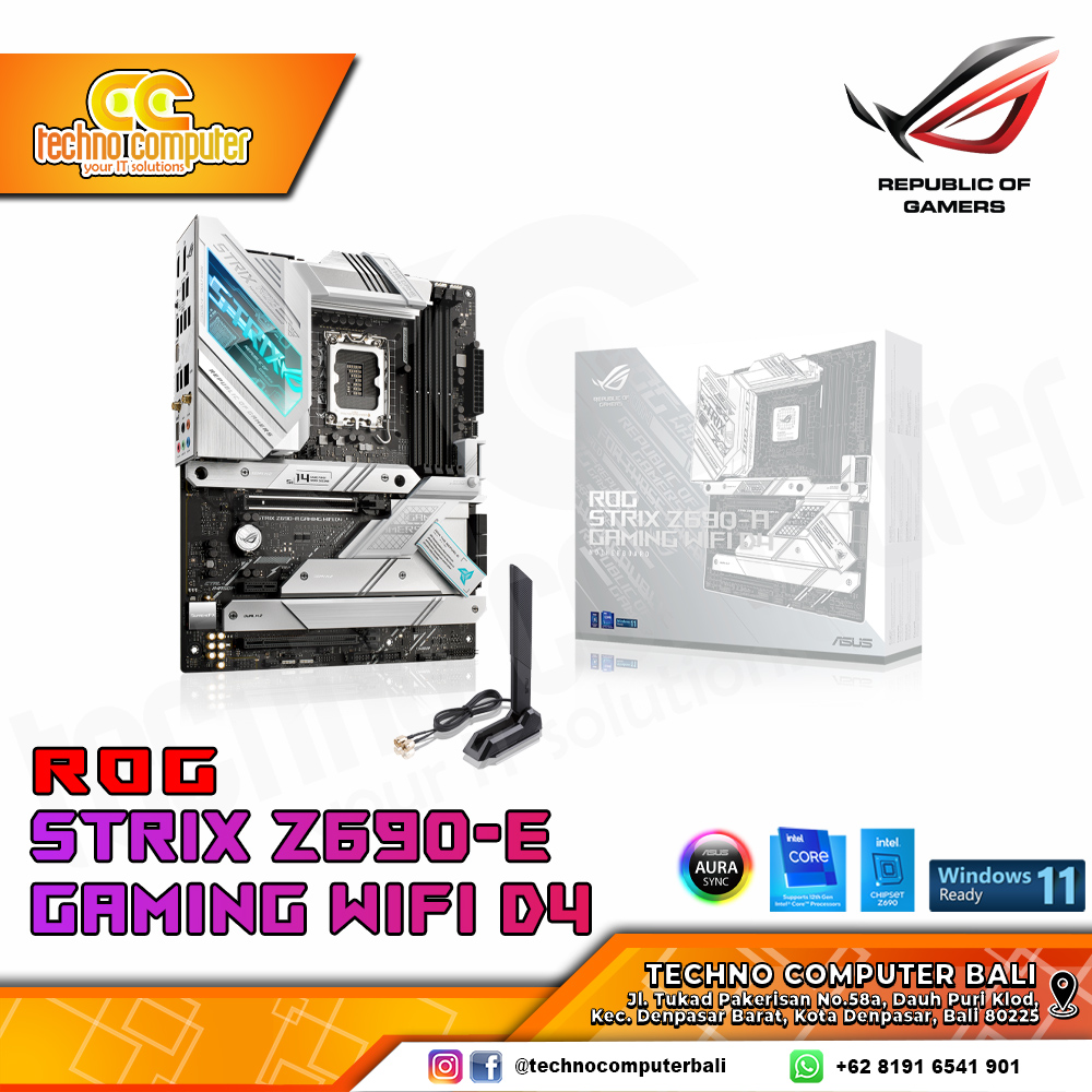ASUS ROG STRIX Z690-A GAMING WIFI D4 - ATX, LGA1700, Z690, DDR4 