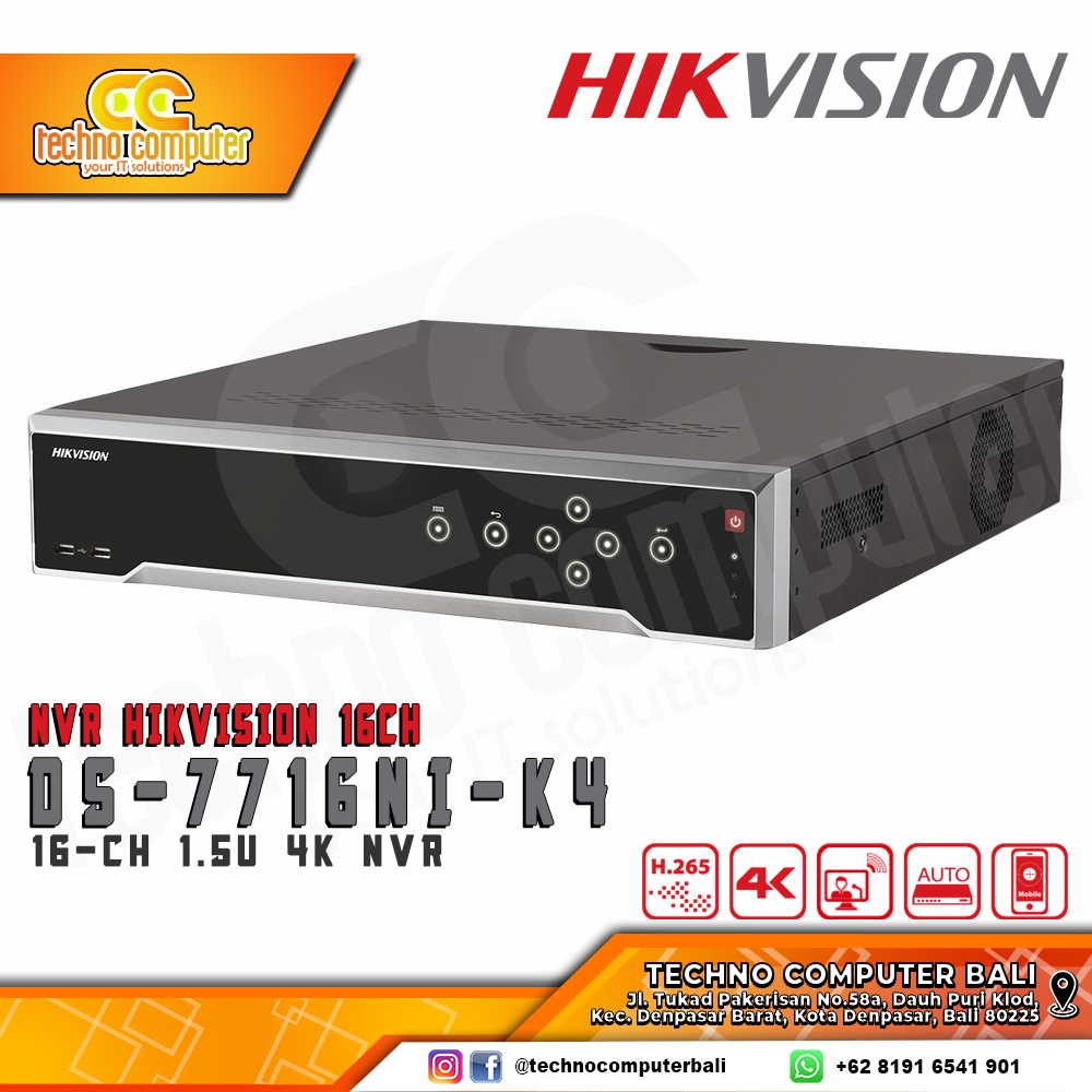 NVR HIKVISION 16CH DS-7716NI-K4