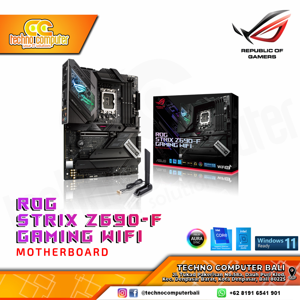 ASUS ROG STRIX Z690-F GAMING WIFI - ATX, LGA1700, Z690, DDR5