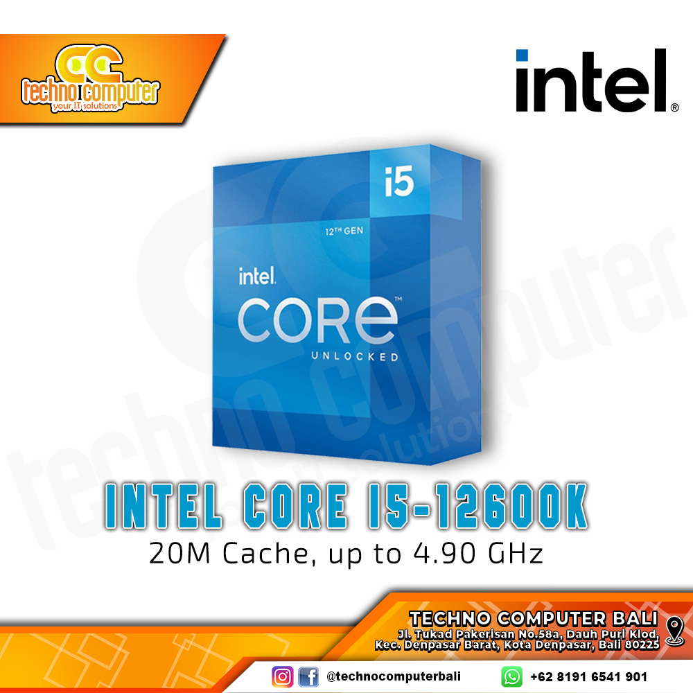 PROCESSOR INTEL CORE I5-12600K - 10 Cores 16 Threads Up to 4.9Ghz - Socket LGA1700