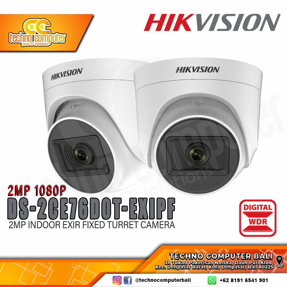 HIKVISION DS-2CE76D0T-EXIPF 2MP 1080P INDOOR Camera CCTV