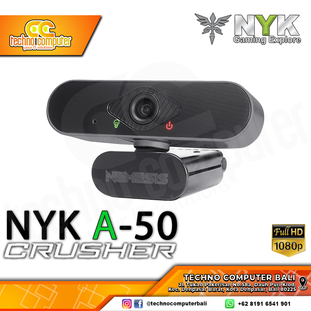 NYK NEMESIS CRUSHER A50 - Full HD 1080p 30Fps Webcam