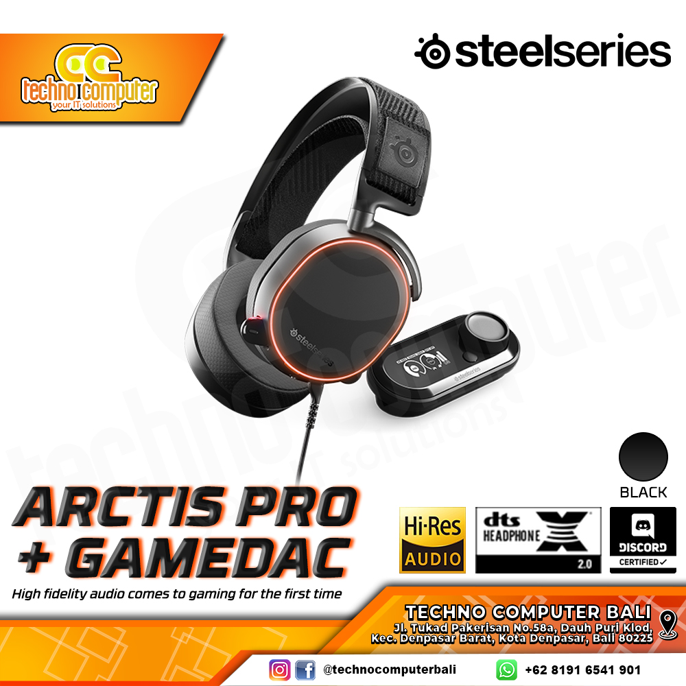 HEADSET STEELSERIES ARCTIS Pro + GameDAC - Gaming Headset