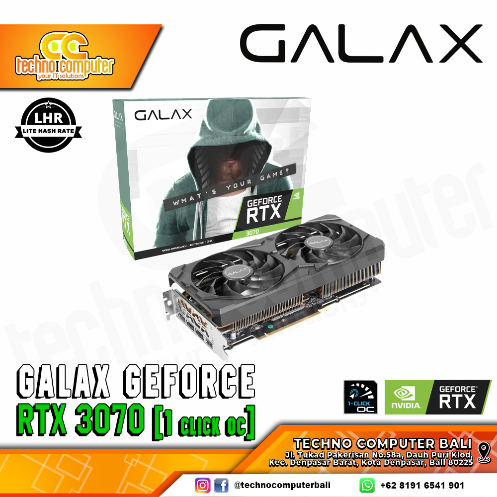 GALAX NVIDIA GeForce RTX 3070 Ti (1 Click-OC) 8GB GDDR6X