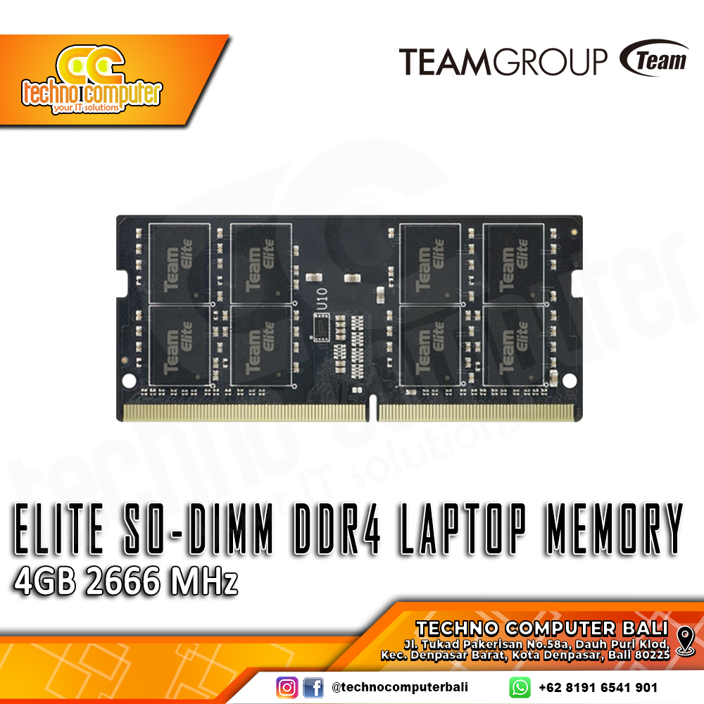 SODIMM DDR4 TEAM ELITE 4GB (1x4GB) Single 2666Mhz