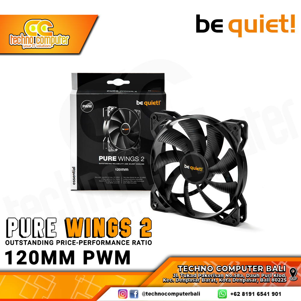 FAN CASING BE QUIET! PURE WINGS 2 - 120mm PWM Fan Single Pack