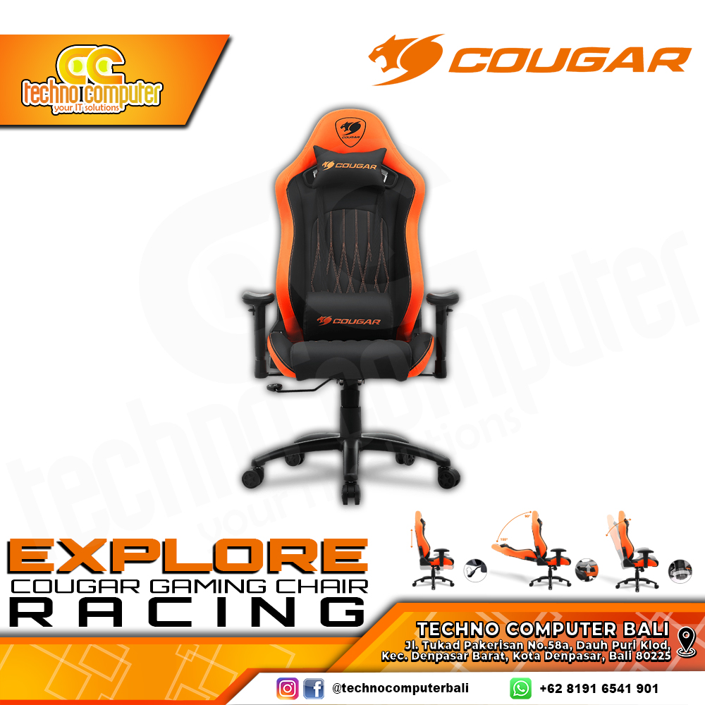 KURSI GAMING COUGAR EXPLORE GAMING CHAIR - EXPLORE RACING
