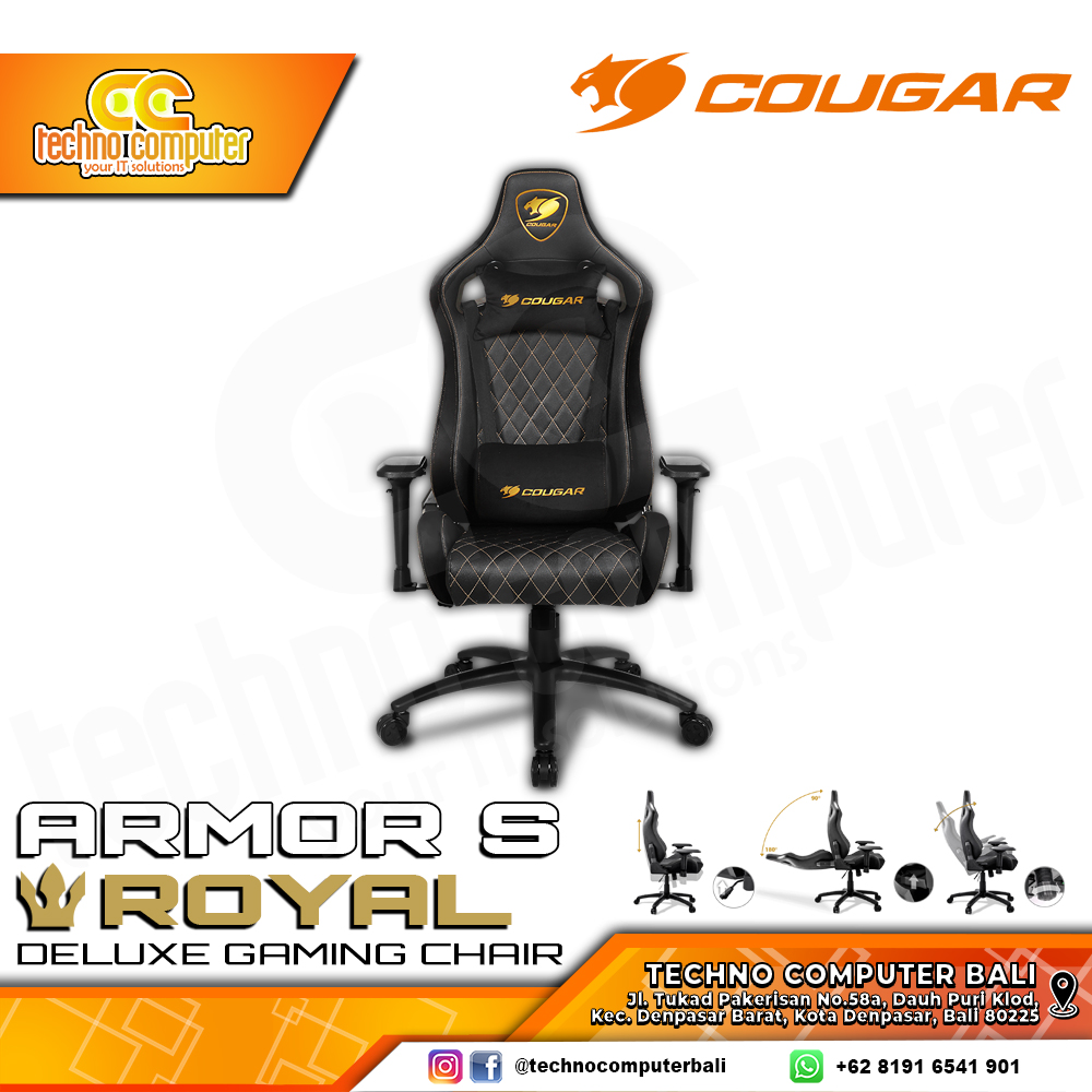 KURSI GAMING COUGAR ARMOR S GAMING CHAIR 4D Armrest - ARMOR S ROYAL