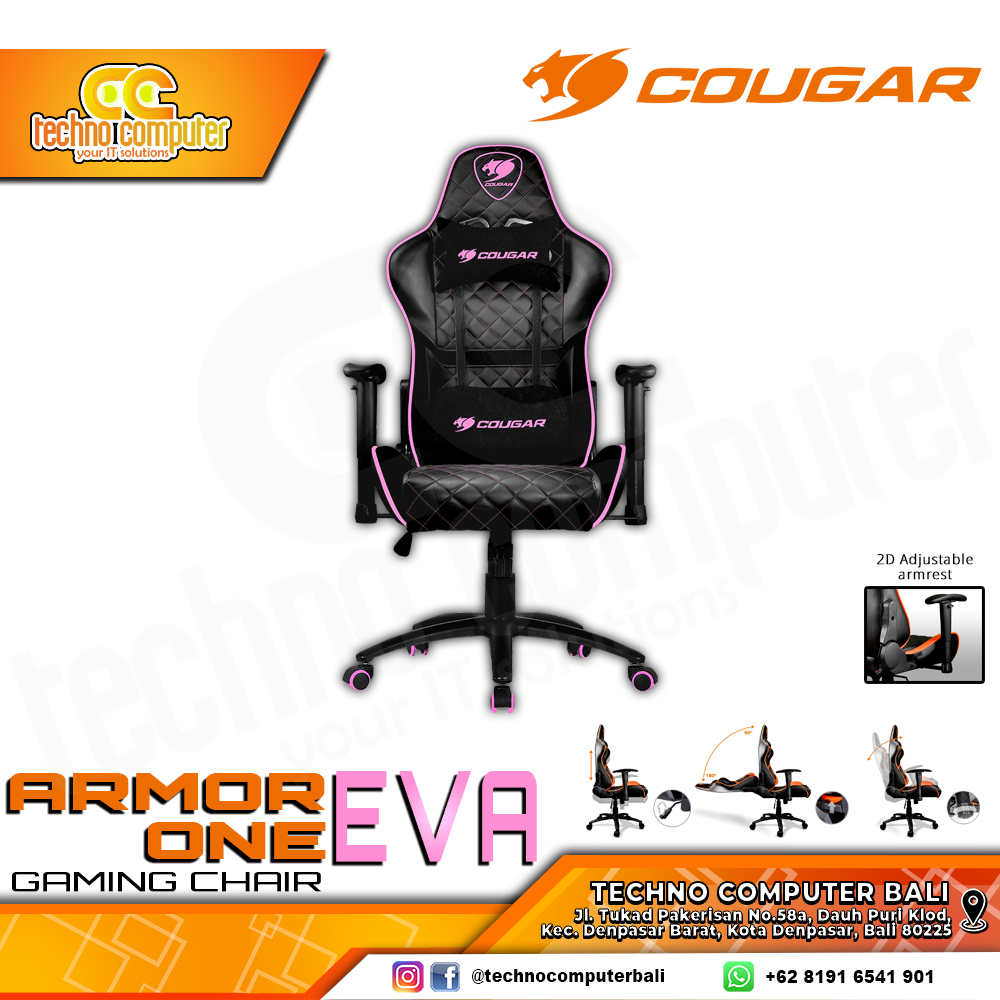 KURSI GAMING COUGAR ARMOR ONE GAMING CHAIR 2D Armrest - ARMOR ONE EVA