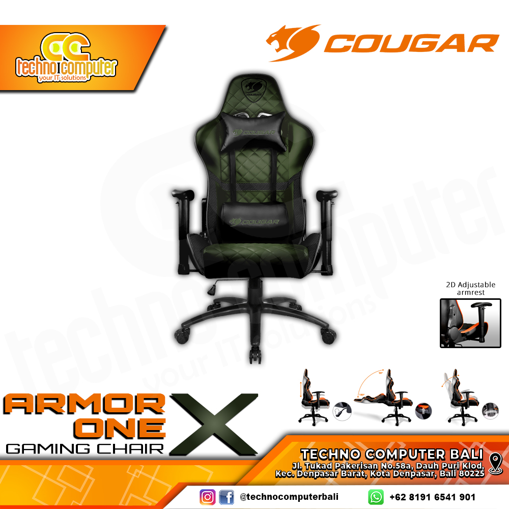 KURSI GAMING COUGAR ARMOR ONE GAMING CHAIR 2D Armrest - ARMOR ONE X