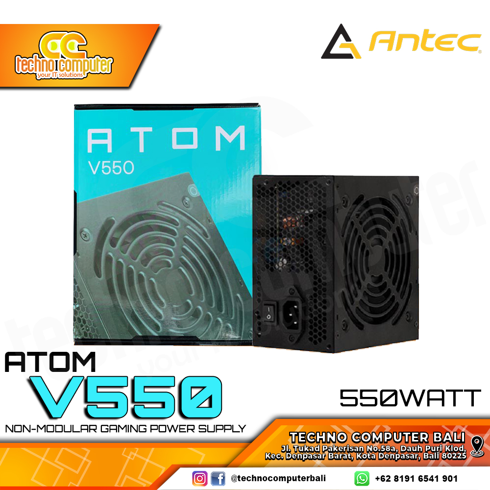 ANTEC ATOM V550 550W 80+ White - Non Modular