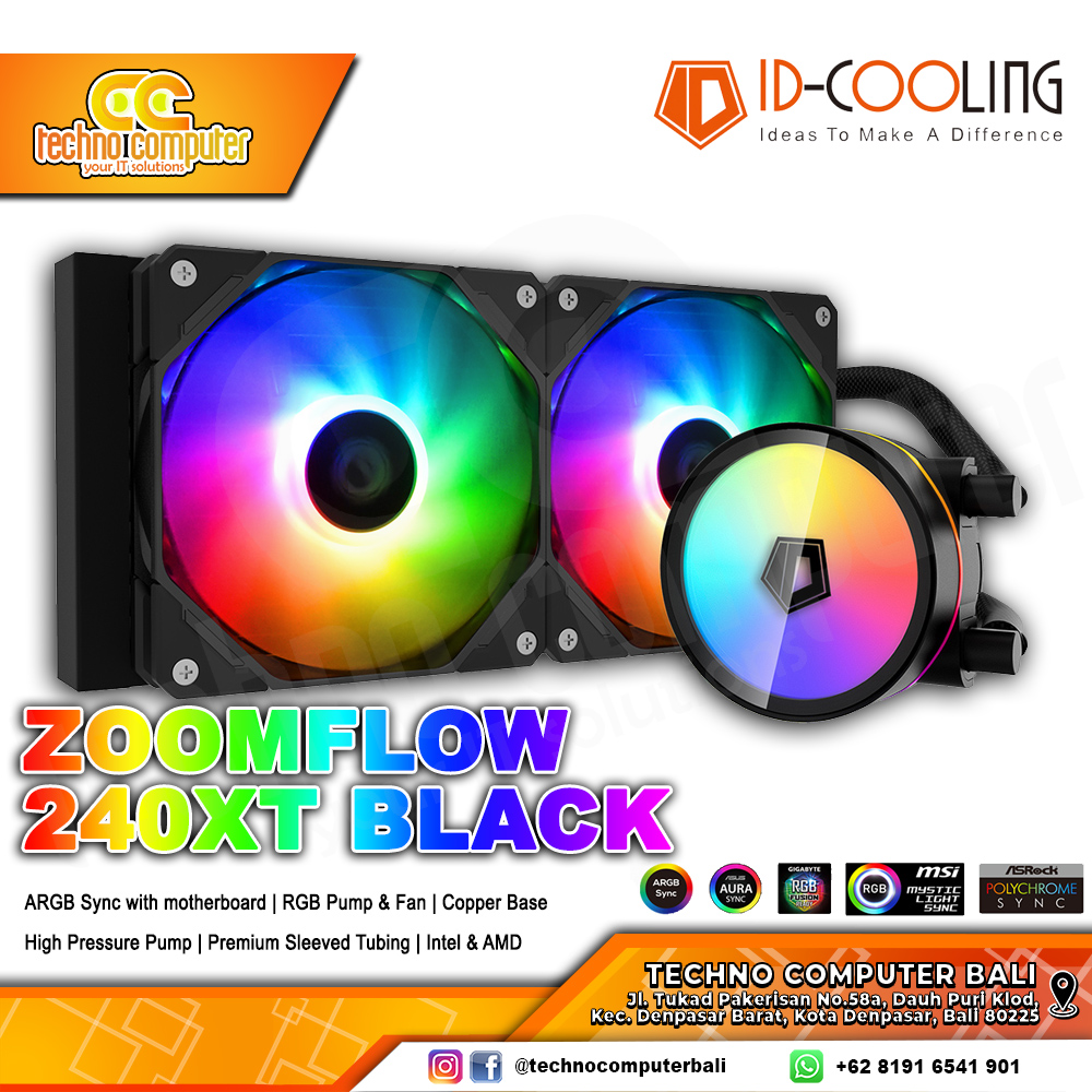 ID-COOLING ZOOMFLOW 240XT ARGB - CPU Cooler - 240mm AIO Liquid Cooler