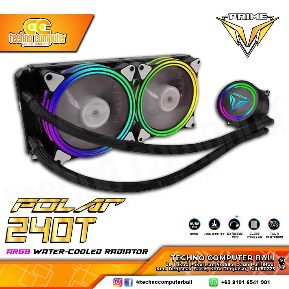 PRIME POLAR 240T ARGB - CPU Cooler - 240mm AIO Liquid Cooler