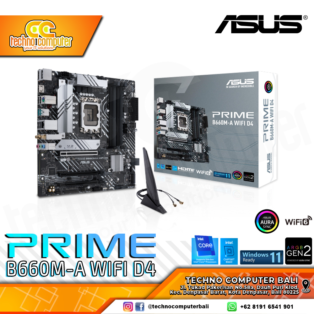 ASUS PRIME B660M-A WIFI D4 - mATX, LGA1700, B660, DDR4