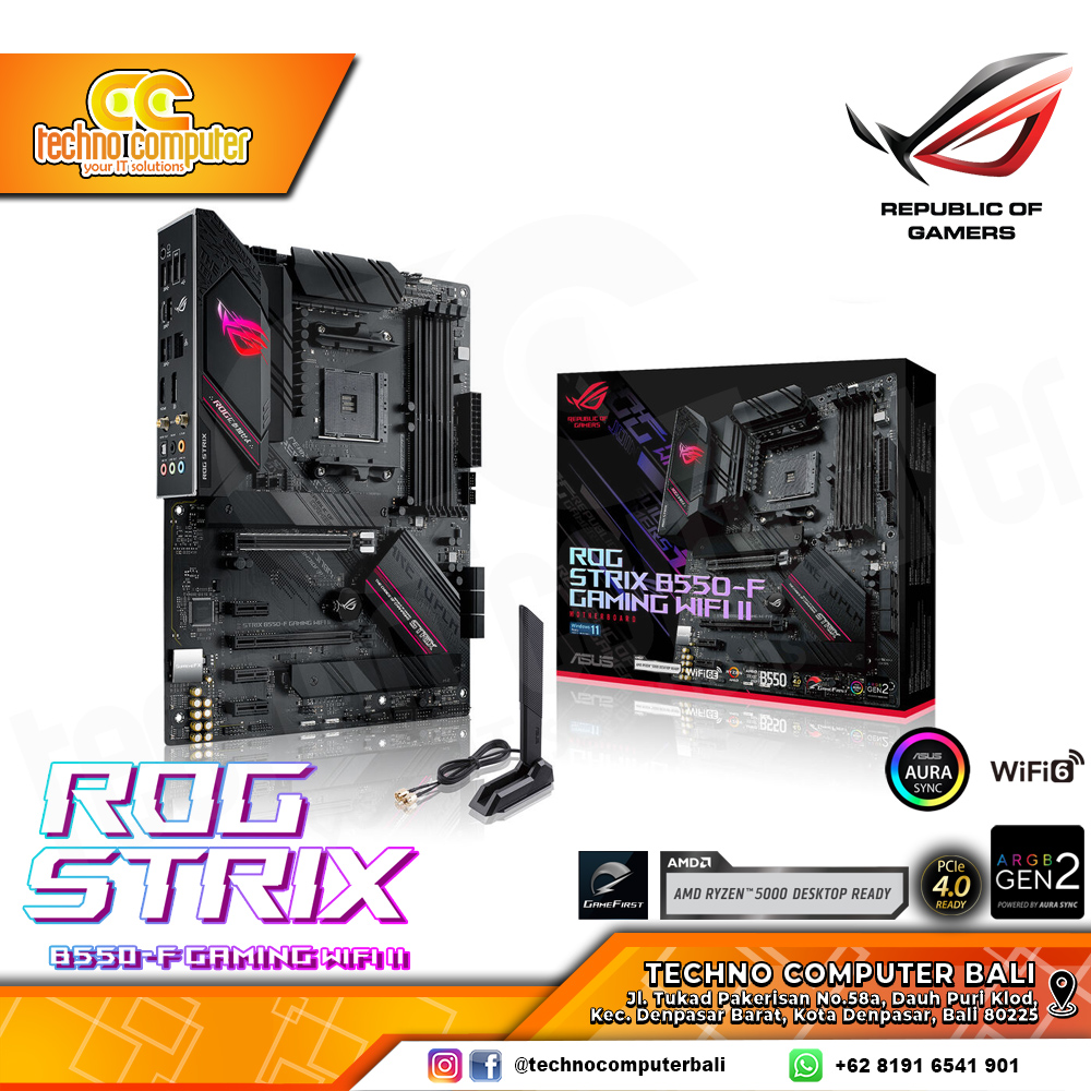 ASUS ROG STRIX B550-F GAMING WIFI II - ATX, AM4, B550, DDR4