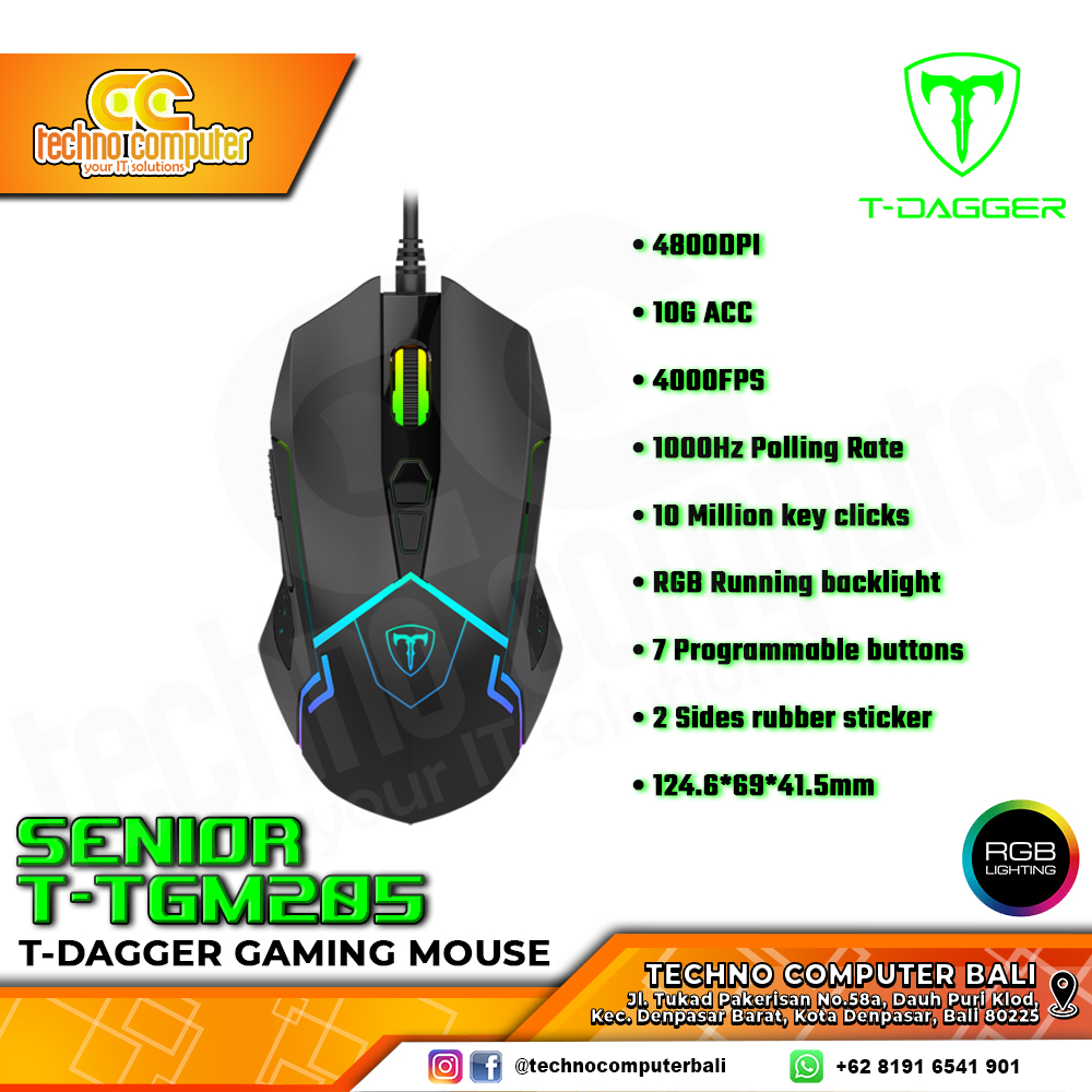 T-DAGGER T-TGM205 Senior RGB - Gaming Mouse